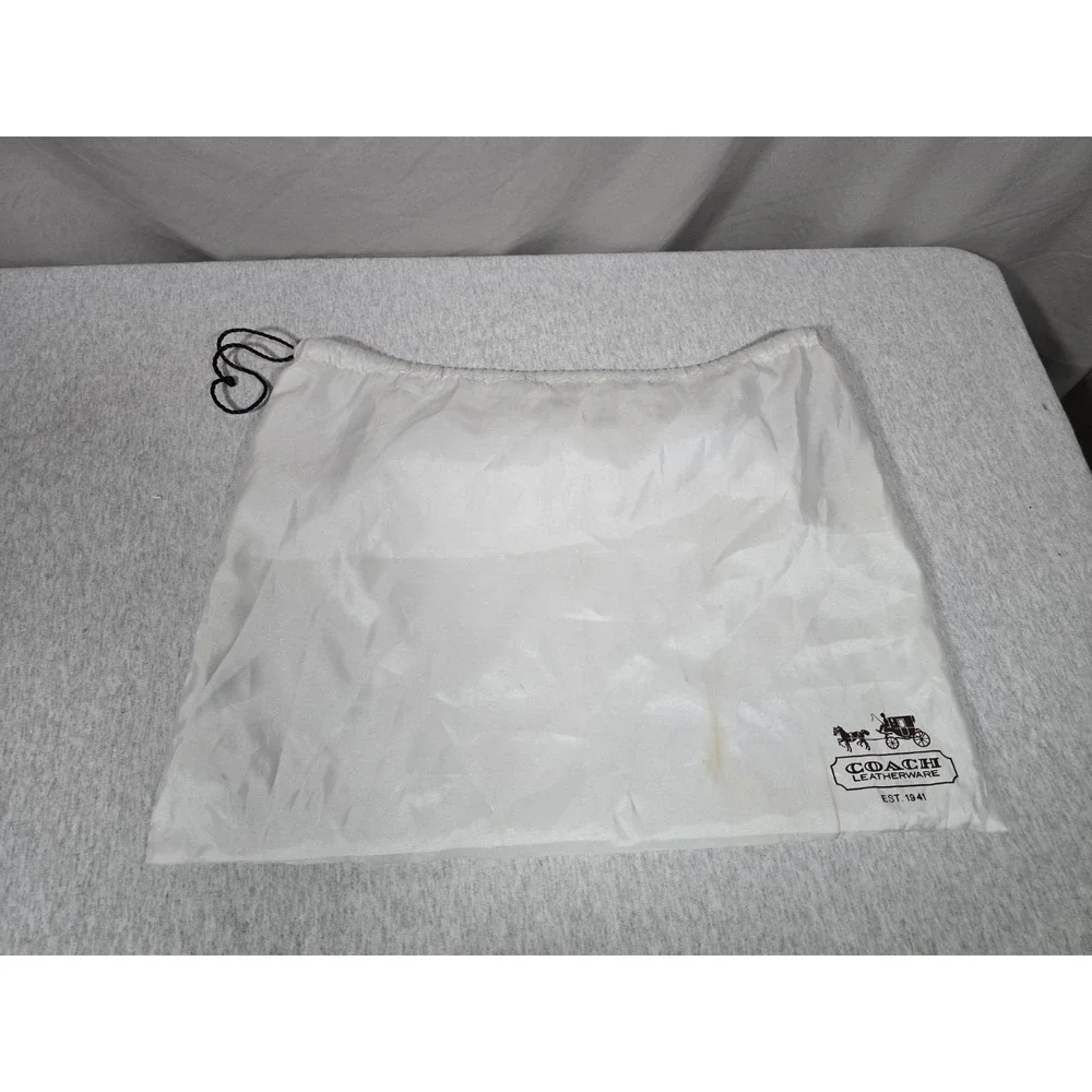 Coach Leatherware White Dustbag Drawstring Bag Storage Bag